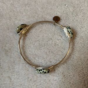 Bourbon and Boweties Black and Cream Bangle